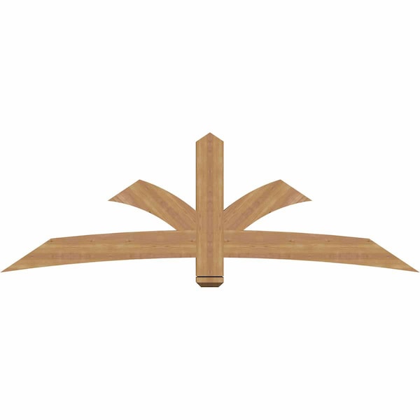 Ekena Millwork Davenport Timber Gable Bracket, Western Red Cedar, 84"W x 28"H x 3 1/2"D x 5 1/2"F, 8/12 Pitch GBW084X28X0406DAV00SWR - main